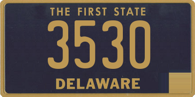 DE license plate 3530