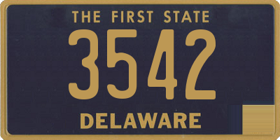 DE license plate 3542