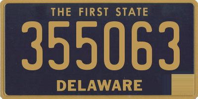 DE license plate 355063