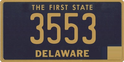 DE license plate 3553