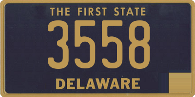 DE license plate 3558