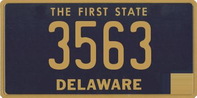 DE license plate 3563