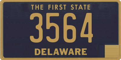 DE license plate 3564