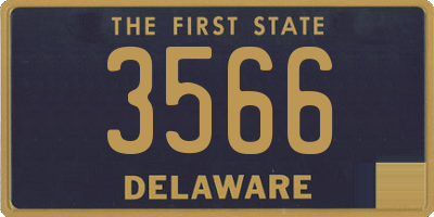 DE license plate 3566