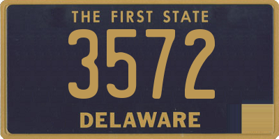 DE license plate 3572