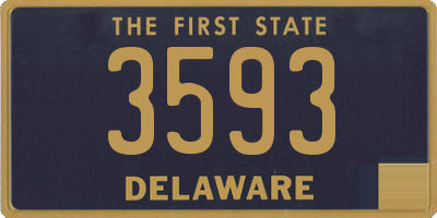 DE license plate 3593