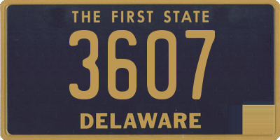 DE license plate 3607