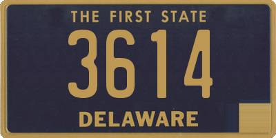 DE license plate 3614