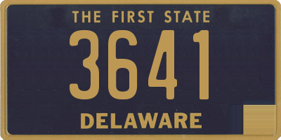 DE license plate 3641