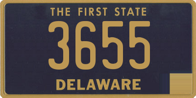 DE license plate 3655