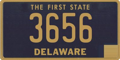 DE license plate 3656