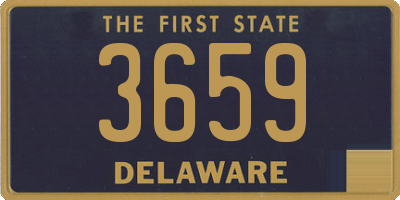 DE license plate 3659