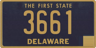 DE license plate 3661