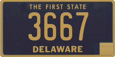 DE license plate 3667