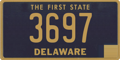 DE license plate 3697