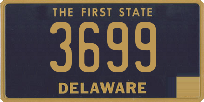 DE license plate 3699