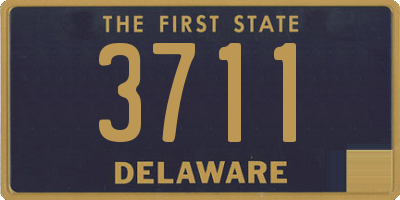 DE license plate 3711