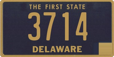 DE license plate 3714