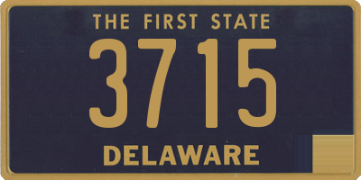 DE license plate 3715