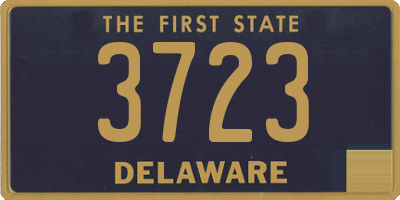DE license plate 3723