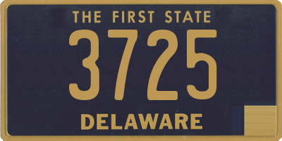 DE license plate 3725