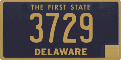 DE license plate 3729
