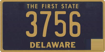 DE license plate 3756