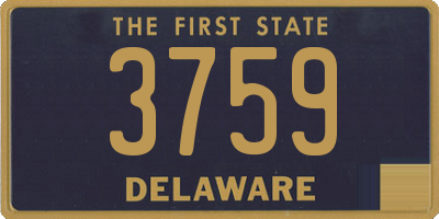 DE license plate 3759