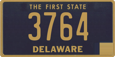 DE license plate 3764