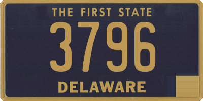 DE license plate 3796