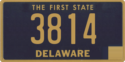 DE license plate 3814