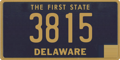 DE license plate 3815