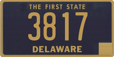 DE license plate 3817