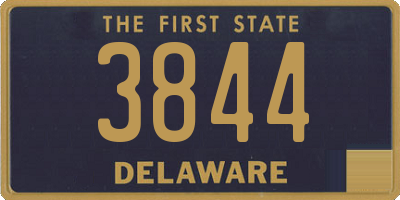DE license plate 3844