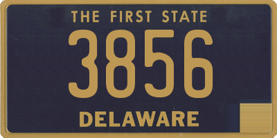 DE license plate 3856