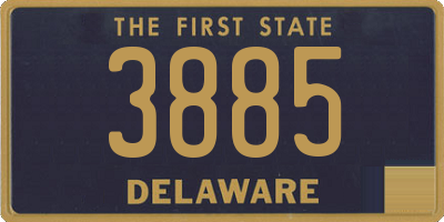 DE license plate 3885