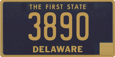 DE license plate 3890