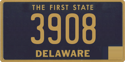 DE license plate 3908