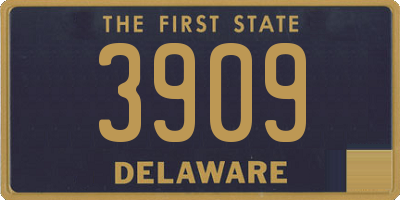 DE license plate 3909