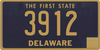 DE license plate 3912