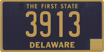 DE license plate 3913