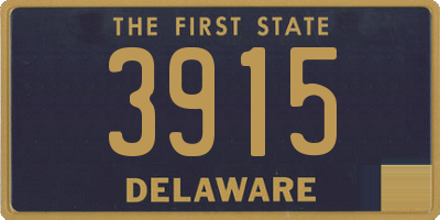 DE license plate 3915