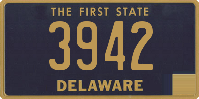 DE license plate 3942