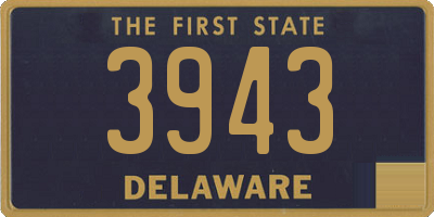 DE license plate 3943