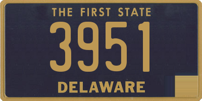 DE license plate 3951