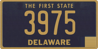 DE license plate 3975