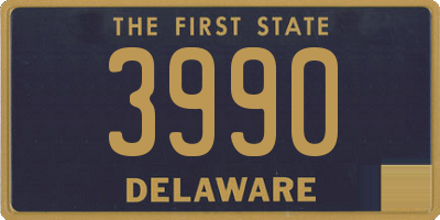 DE license plate 3990