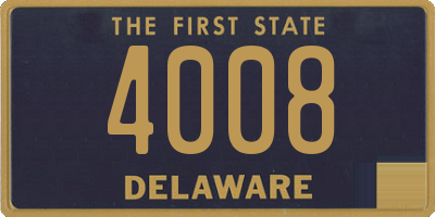 DE license plate 4008