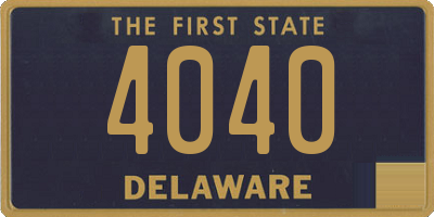 DE license plate 4040