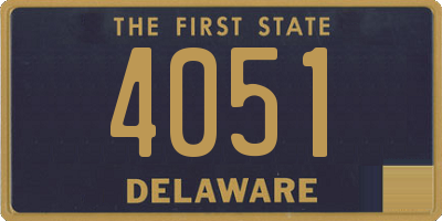 DE license plate 4051